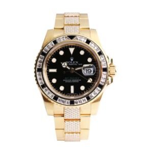 Rolex GMT-Master II 116748SANR “Iced Out” Luxury Clone Quality