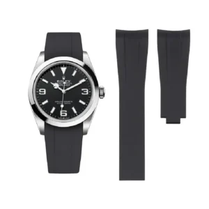 Rolex – Explorer I –  Rubber Strap – Black