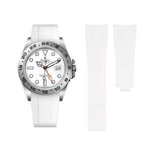 Rolex – Explorer II –  Rubber Strap – White