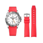 Rolex – Explorer II –  Rubber Strap – Red