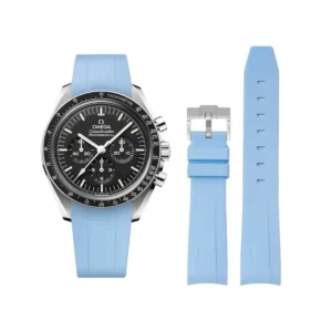 Omega – Speedmaster –  Rubber Strap – Blue