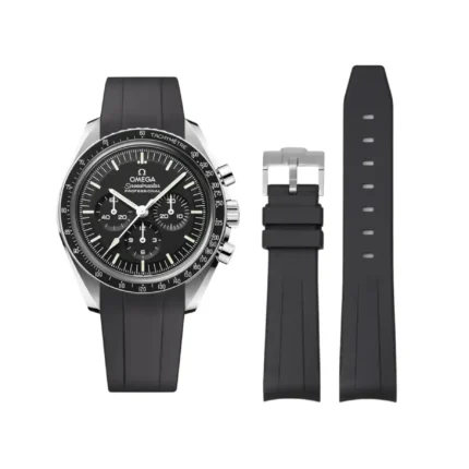 Omega – Speedmaster –  Rubber Strap – Black