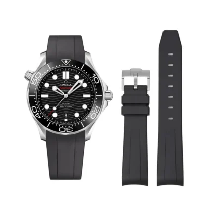 Omega – Seamaster –  Rubber Strap – Black