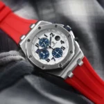 Audemars Piguet – Royal Oak –  Rubber Strap – Red - Image 2