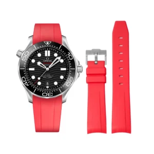 Omega – Seamaster –  Rubber Strap – Red