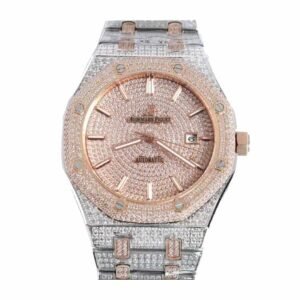 AP Royal Oak Iced Out Two-Tone 15400SR.OO.1220SR.01 Master Replica 1:1