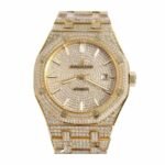 Audemars Piguet Royal Oak 15400SR.OO.1220SR.01 “Fully Iced Out” Elite Clone Edition