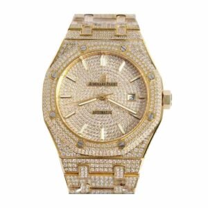 Audemars Piguet Royal Oak 15400SR.OO.1220SR.01 “Fully Iced Out” Elite Clone Edition