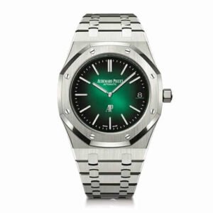Audemars Piguet Royal Oak “Jumbo” Extra-Thin 16202ST “Green Dial” First-Class Clone