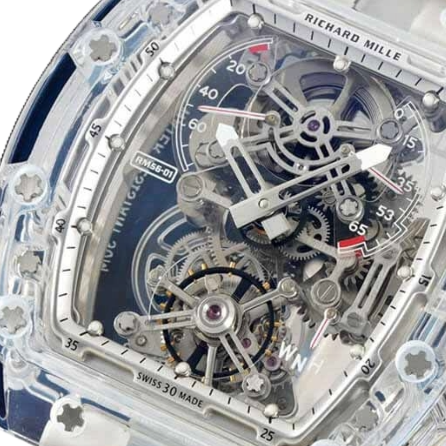 Richard Mille RM 56-01 Tourbillon Transparent Authentic Clone 1:1 - Image 3
