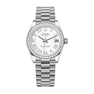 Rolex Datejust 278289RBR White Gold Diamond Bezel Luxury Clone Quality