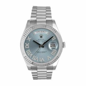 Rolex Day-Date II 218239 “Ice Blue Roman Dial” Masterpiece Replica